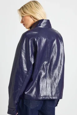Veste bomber en synthétique