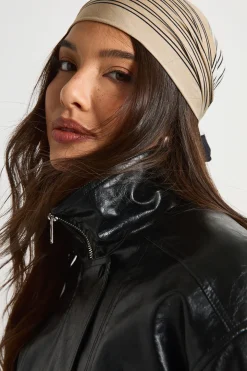 Veste bomber en synthétique doublée Teddy
