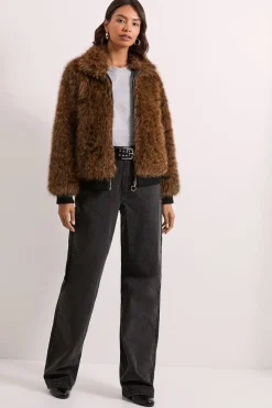Veste Bomber en synthétique Motif Tigre