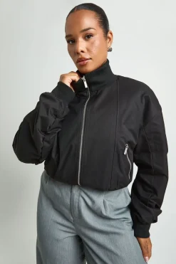 boohoo Veste Bomber Grande Taille À Col Montant Et Fermeture Zippée<Femme Vestes & Manteaux|Bombers