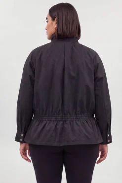 KarenMillen Veste Bomber Grande Taille Col Montant À Carreaux Mélangés Style Trench<Femme Vestes & Manteaux|Bombers