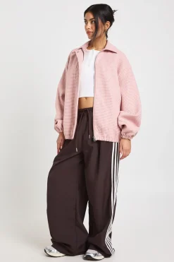 Veste Bomber Imprimé Pied-de-Poule Aspect Laine