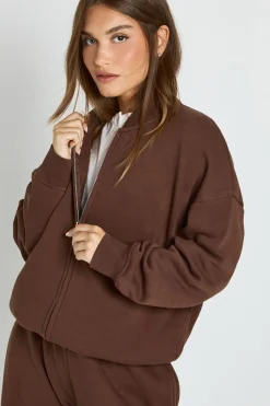 Veste bomber, jogger à jambes larges, survêtement