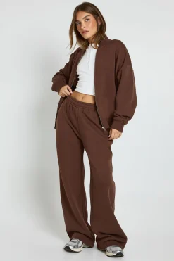 Veste bomber, jogger à jambes larges, survêtement