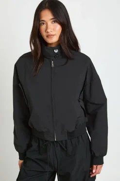 boohoo Veste Bomber Légère À Col Montant Boutonné<Femme Vestes & Manteaux|Bombers