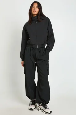 boohoo Veste Bomber Légère À Col Montant Boutonné<Femme Vestes & Manteaux|Bombers