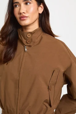 boohoo Veste Bomber Légère À Col Montant Boutonnée<Femme Vestes & Manteaux|Bombers