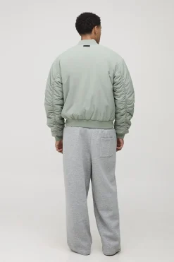 Veste bomber MA1 en nylon, surdimensionnée et carrée