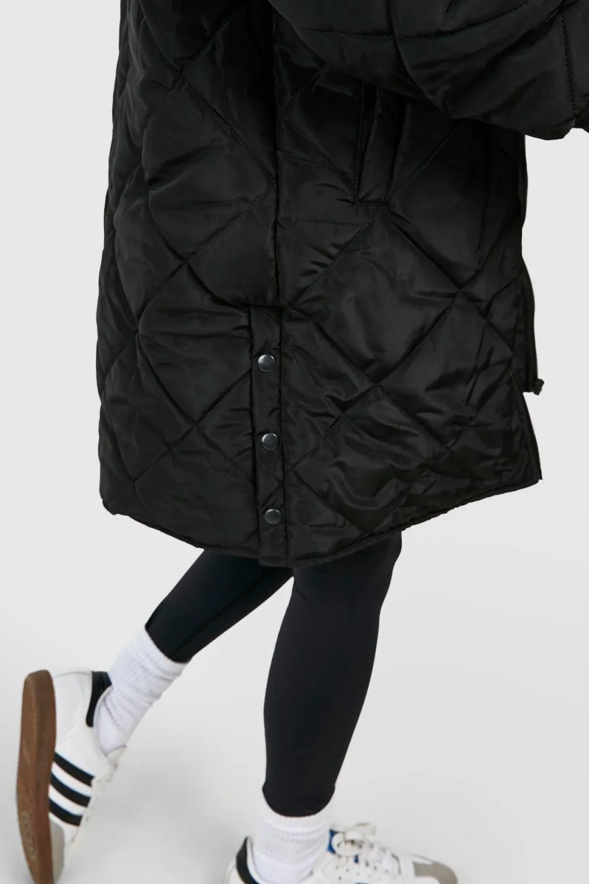 Veste bomber matelassée longue