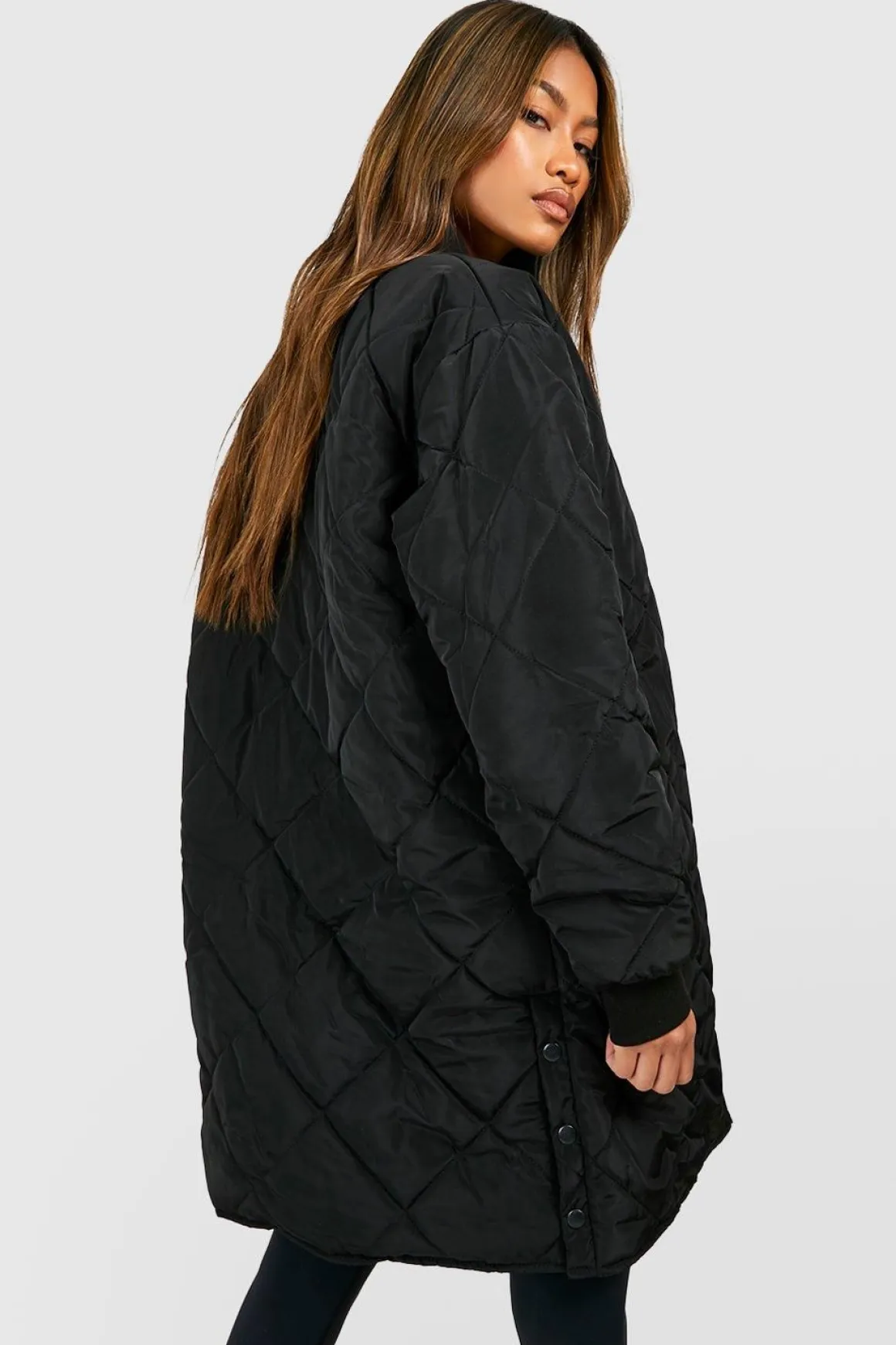 Veste bomber matelassée longue