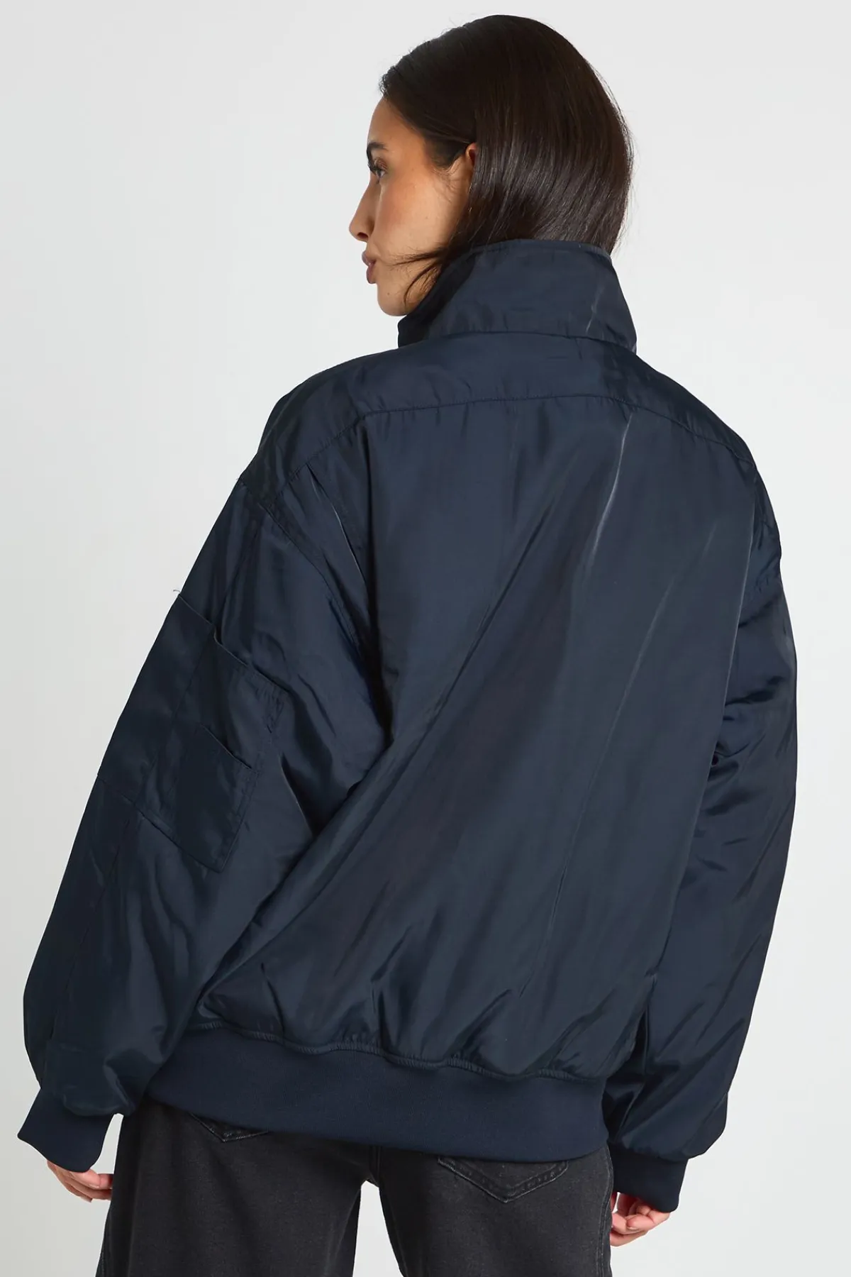 boohoo Veste Bomber Oversize À Col<Femme Vestes & Manteaux|Bombers