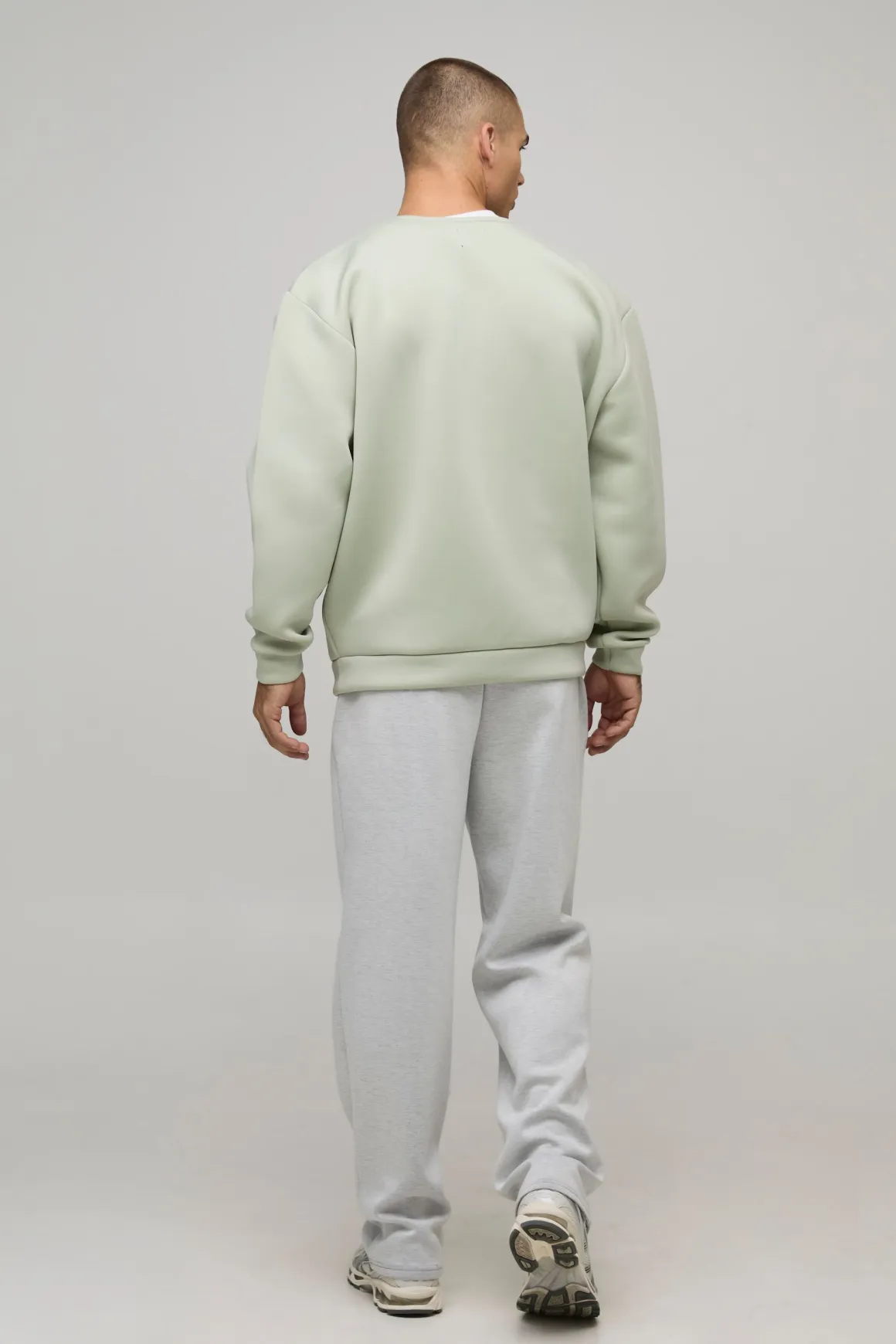 Veste bomber oversize en scuba liée à poche cargo