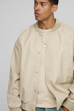 Veste bomber oversize en synthétique souple