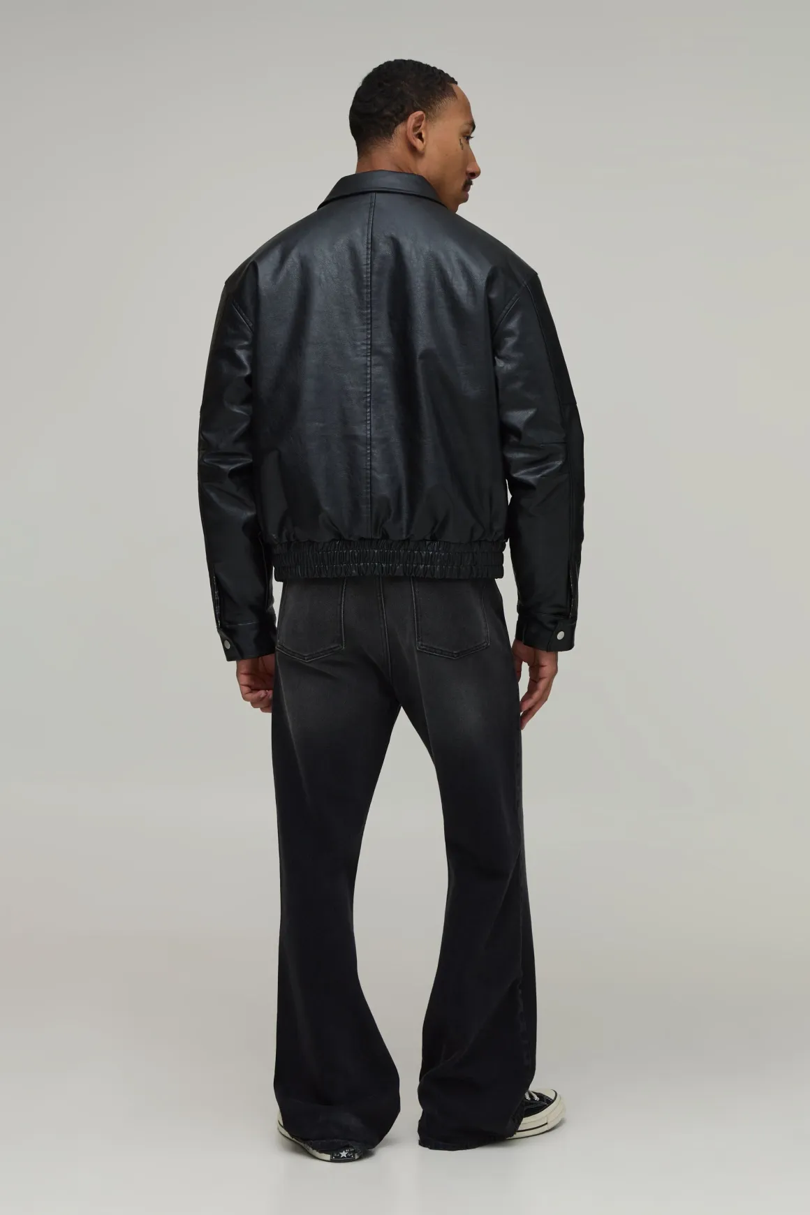 Veste Bomber Réversible Coupe Boxy En Synthétique & Carreaux Avec Fermoir De Pompier