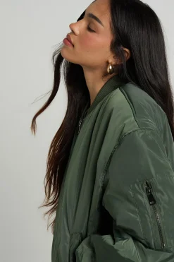 boohoo Veste bomber surdimensionnée<Femme Vestes & Manteaux|Bombers