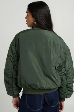boohoo Veste bomber surdimensionnée<Femme Vestes & Manteaux|Bombers
