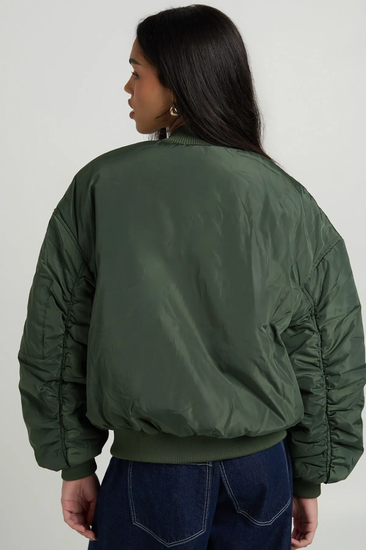 boohoo Veste bomber surdimensionnée<Femme Vestes & Manteaux|Bombers