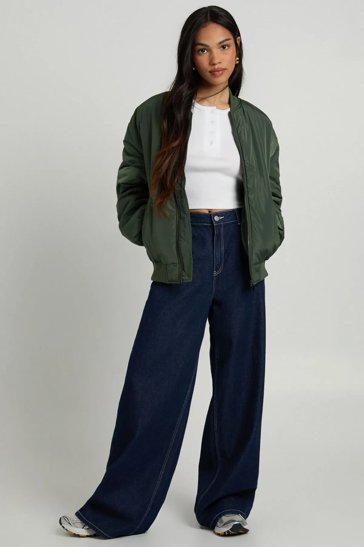 boohoo Veste bomber surdimensionnée<Femme Vestes & Manteaux|Bombers