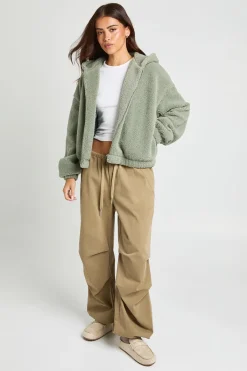 Veste Bomber Teddy À Casynthétiqueche