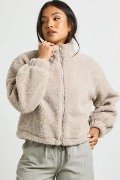 Veste Bomber Teddy Zippée Petite