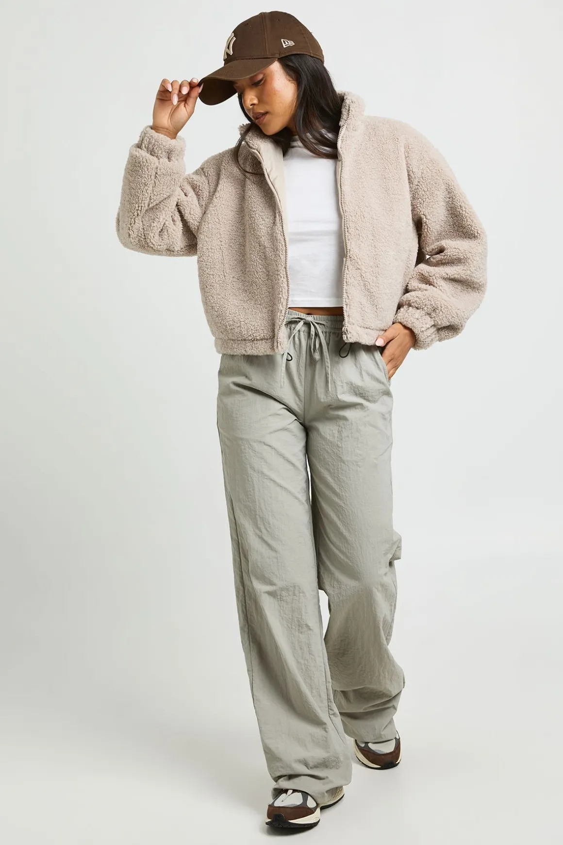 Veste Bomber Teddy Zippée Petite