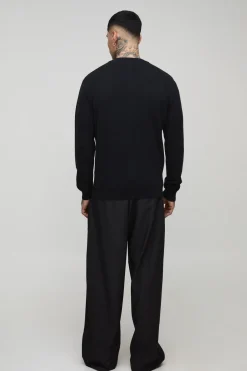 Veste bomber tricotée basique, coupe régulière, version grande taille