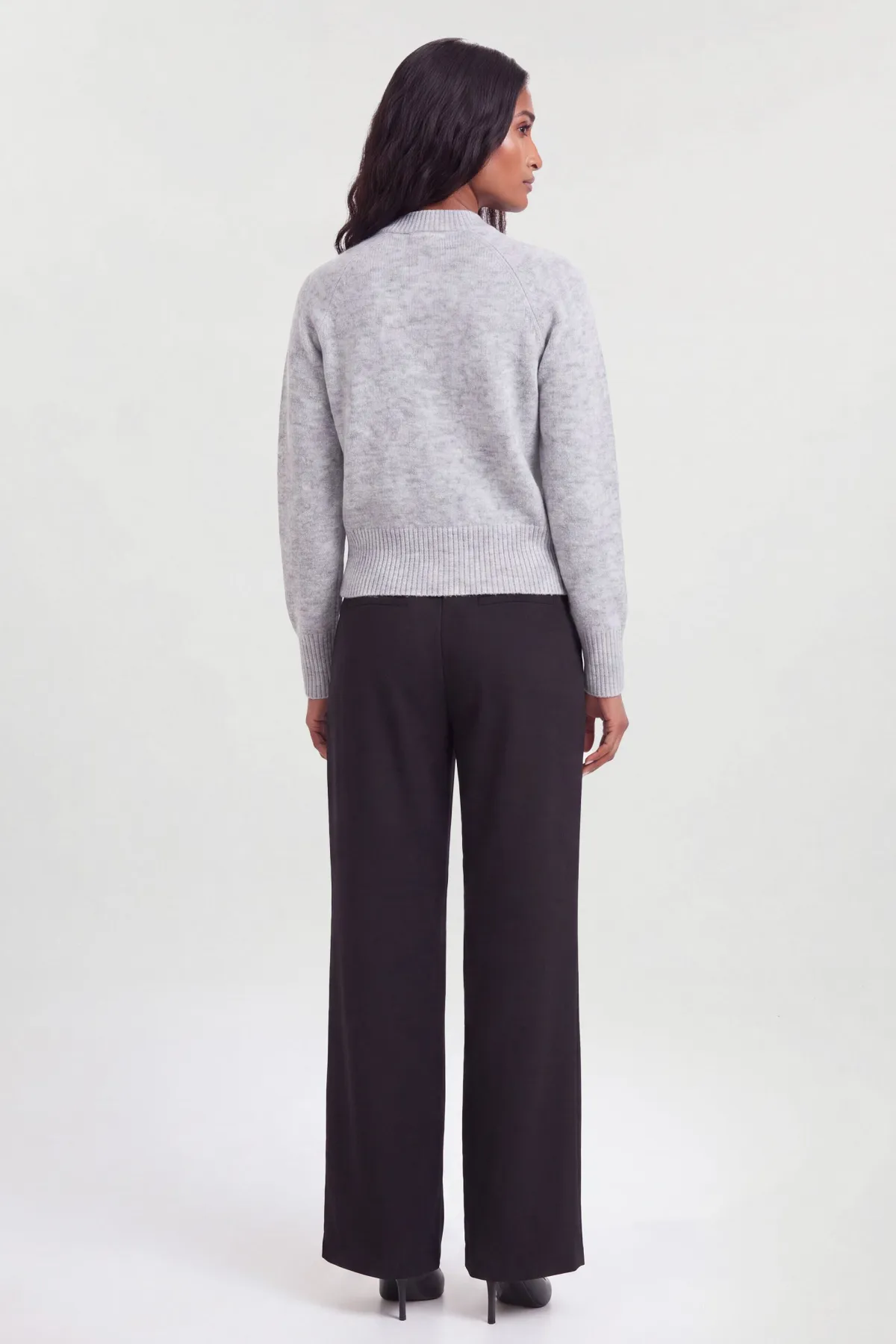KarenMillen Veste Bomber Tricotée Douillette En Mélange De Laine<Femme Manteaux Et Vestes D’Automne|Vestes & Manteaux