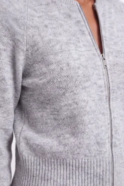 KarenMillen Veste Bomber Tricotée Douillette En Mélange De Laine<Femme Manteaux Et Vestes D’Automne|Vestes & Manteaux