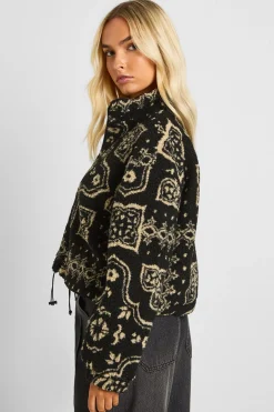 Veste bomber à zip Bandana Teddy