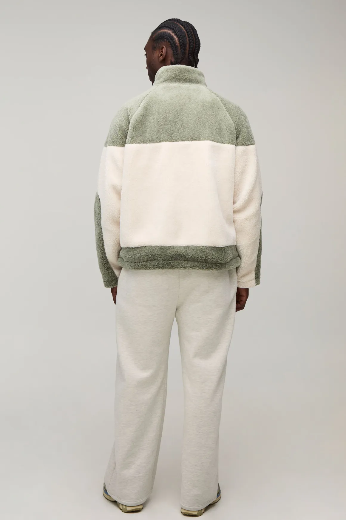 Veste Borg Color Block Tall