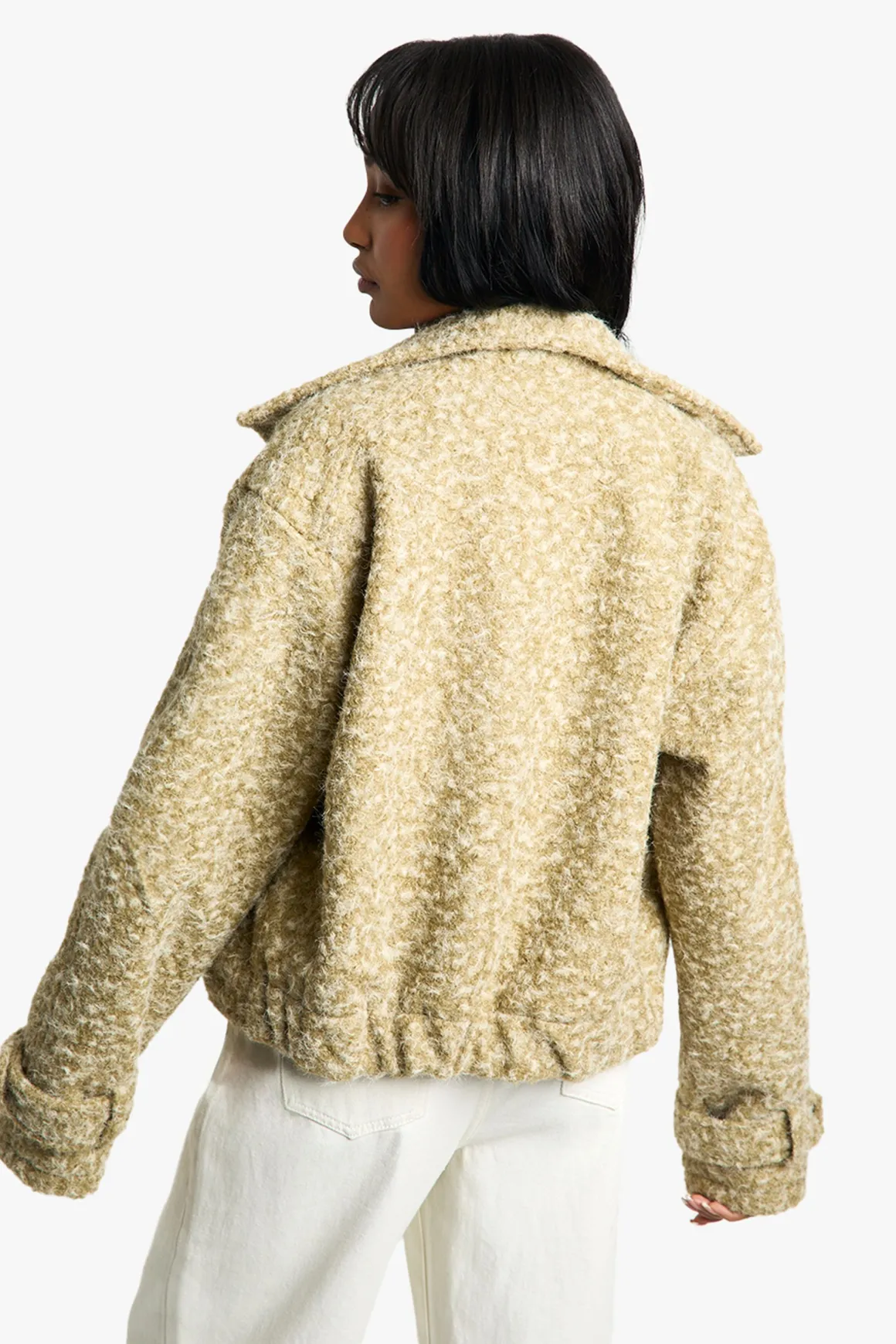Veste Boucle Wool Look
