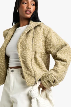 Veste Boucle Wool Look