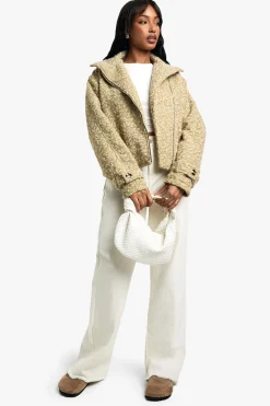 Veste Boucle Wool Look