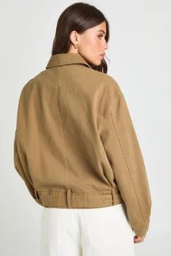 Veste Boutonnée Avec Ceinture
