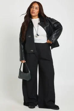 Veste Boutonnée en synthétique Plus