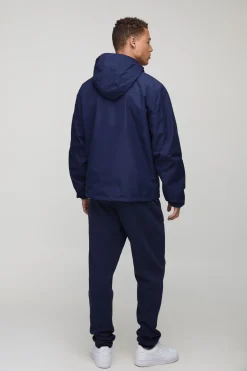 Veste à capuche matelassée légère, coupe régulière pour grande taille