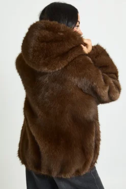 Veste à capuche premium en synthétique