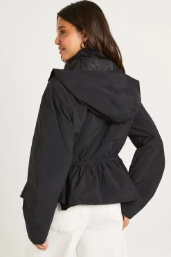 Veste À Casynthétiqueche Avec Taille Froncée