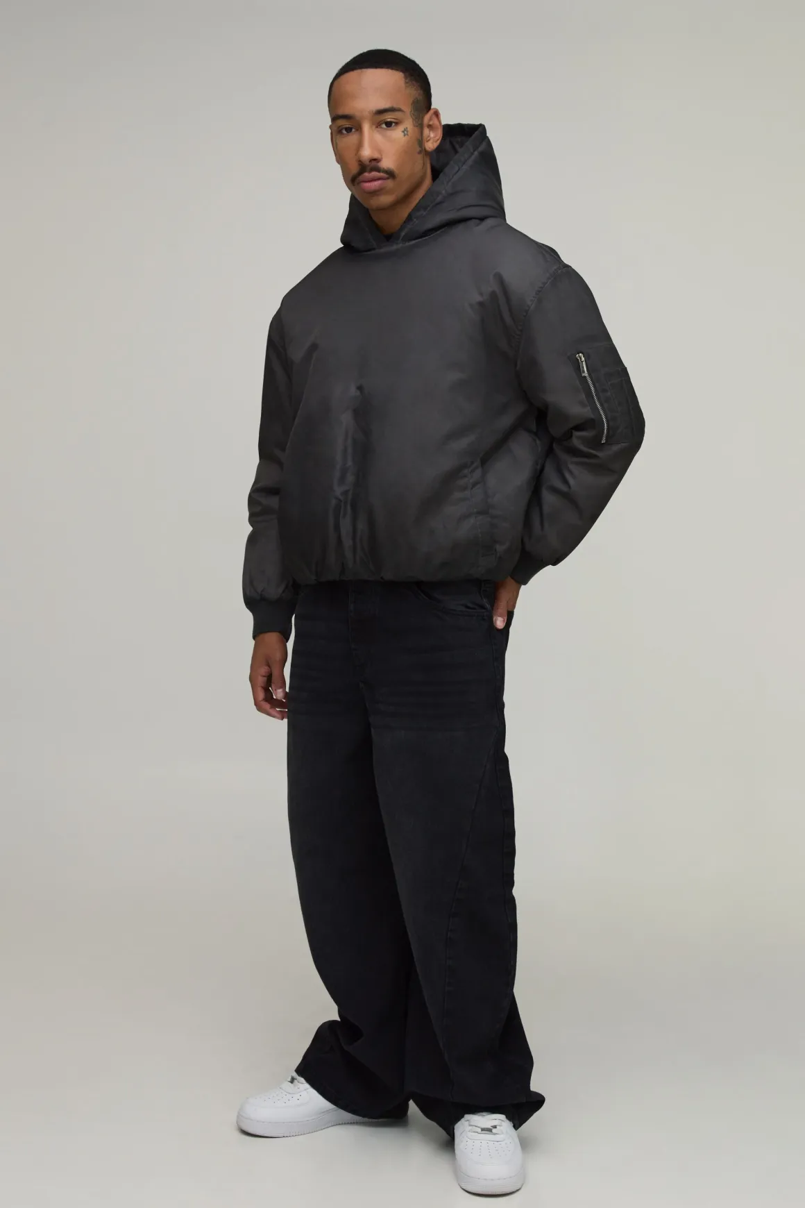 Veste À Casynthétiqueche Coupe Boxy Oversize