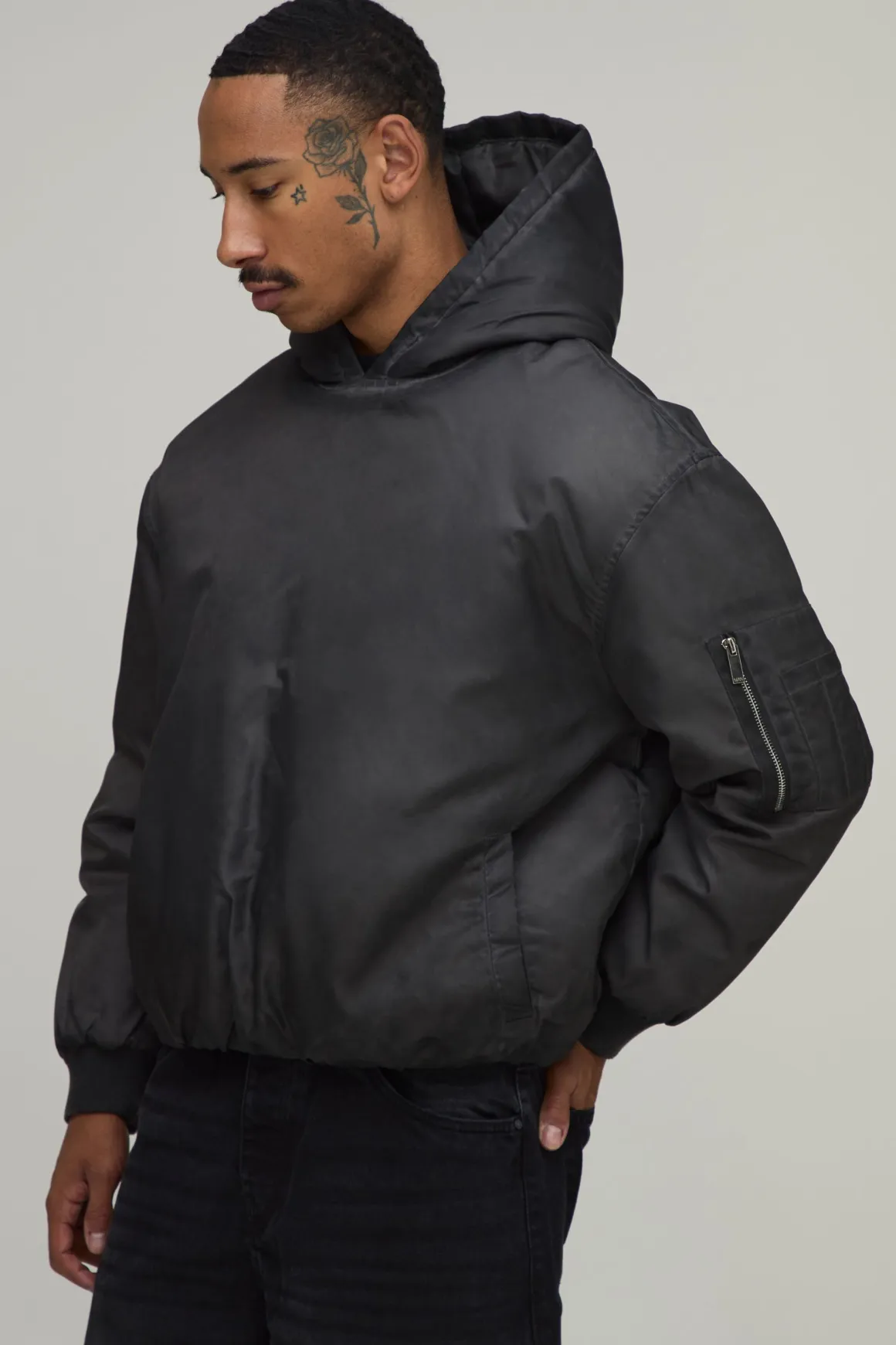 Veste À Casynthétiqueche Coupe Boxy Oversize
