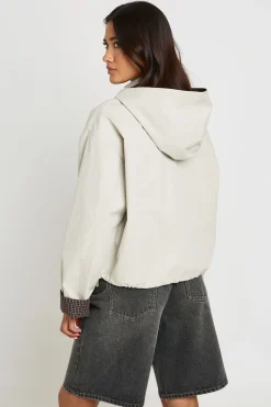 Veste À Casynthétiqueche Doublée À Carreaux
