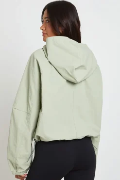 boohoo Veste À Casynthétiqueche En Nylon Avec Col Cheminée Et Fermeture Zippée<Femme Vestes & Manteaux