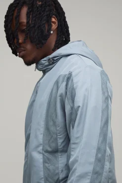 Veste À Casynthétiqueche Grande Taille Coupe Regular À Blocs De Couleurs Ton Sur Ton Avec Étoile M