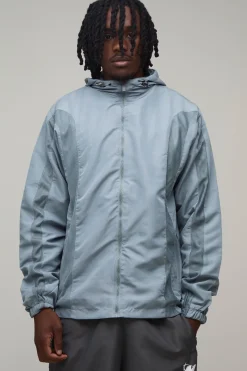 Veste À Casynthétiqueche Grande Taille Coupe Regular À Blocs De Couleurs Ton Sur Ton Avec Étoile M