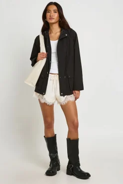 Veste À Casynthétiqueche Zippée