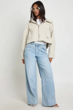 Veste À Casynthétiqueche Zippée