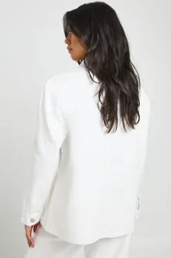 boohoo Veste-chemise En Denim<Femme Denim|Vestes & Manteaux