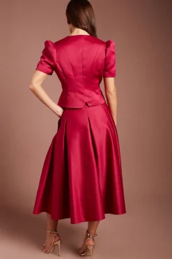 Veste Cintrée Boutonnée À Manches Courtes