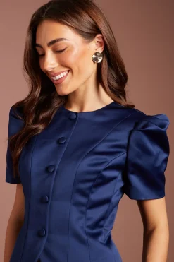 Coast Veste Cintrée Boutonnée À Manches Courtes<Femme Vestes & Manteaux