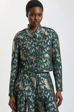 Veste Cintrée À Boutons En Jacquard